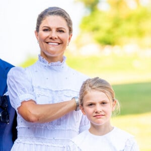 La princesse Victoria et sa fille la princesse Estelle - La famille royale de Suède célèbre le 44 ème anniversaire de la princesse Victoria lors d'un concert au château de Borgholm sur l'île d'Oland, le 14 juillet 2021.