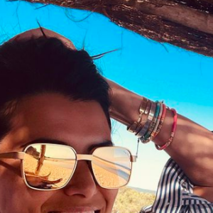 Karine Ferri est en vacances en Corse. Juillet 2021.