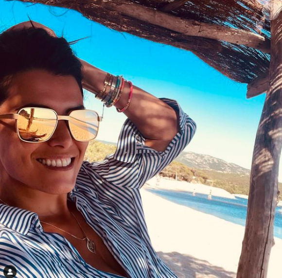 Karine Ferri est en vacances en Corse. Juillet 2021.