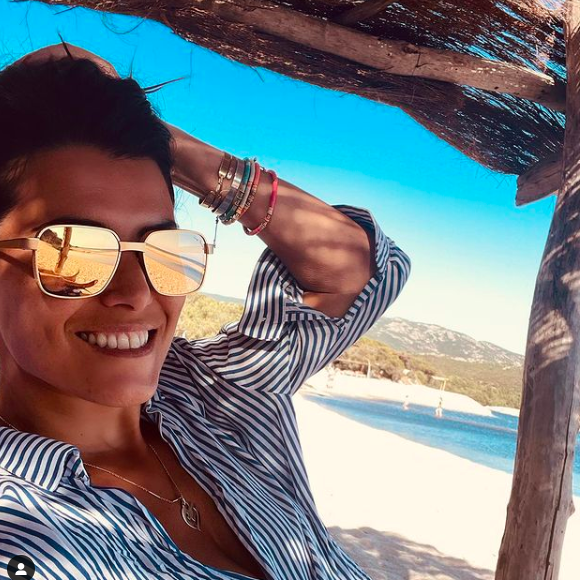 Karine Ferri est en vacances en Corse. Juillet 2021.