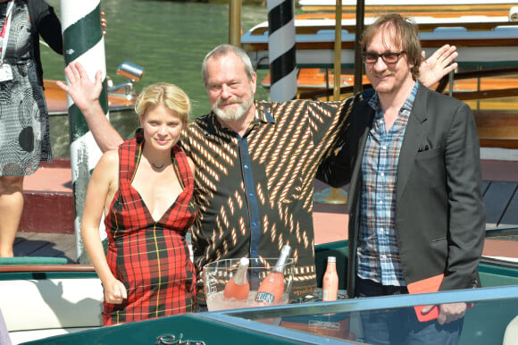 Mélanie Thierry, Terry Gilliam, David Thewlis arrivent au Lido lors du 70e festival international du film de Venise, La Mostra. Le 2 septembre 2013.
