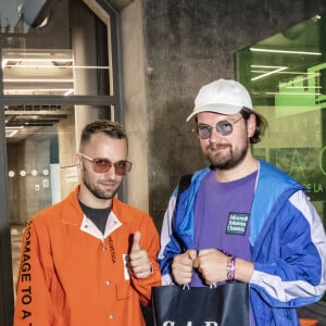 Squeezie et le Dj Myda - Soirée "Madame et Monsieur Rure" by Rure Productions, sur le rooftop de la Grande Arche de la Défense le Paris le 16 juillet 2021. © Jack Tribeca/Bestimage