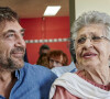 Javier Bardem et sa mère Pilar Bardem - Présentation du nouveau livre de Carlos Bardem, "Mongo Blanco", à Madrid. Le 30 mai 2019 