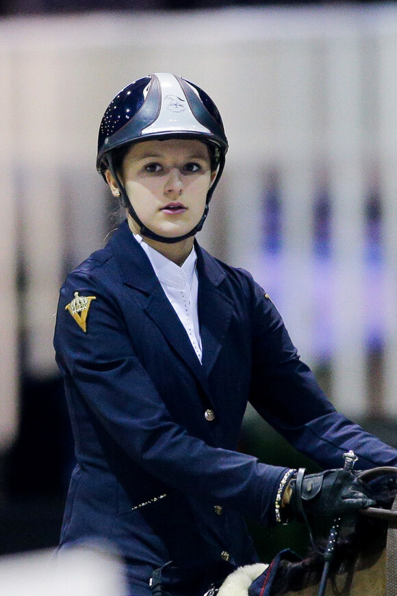 Lola Courbet, fille de Julien Courbet lors du Jumping International de Bordeaux 2016, le 6 février 2016. © Quentin Salinier - Thibaud Moritz/Bestimage