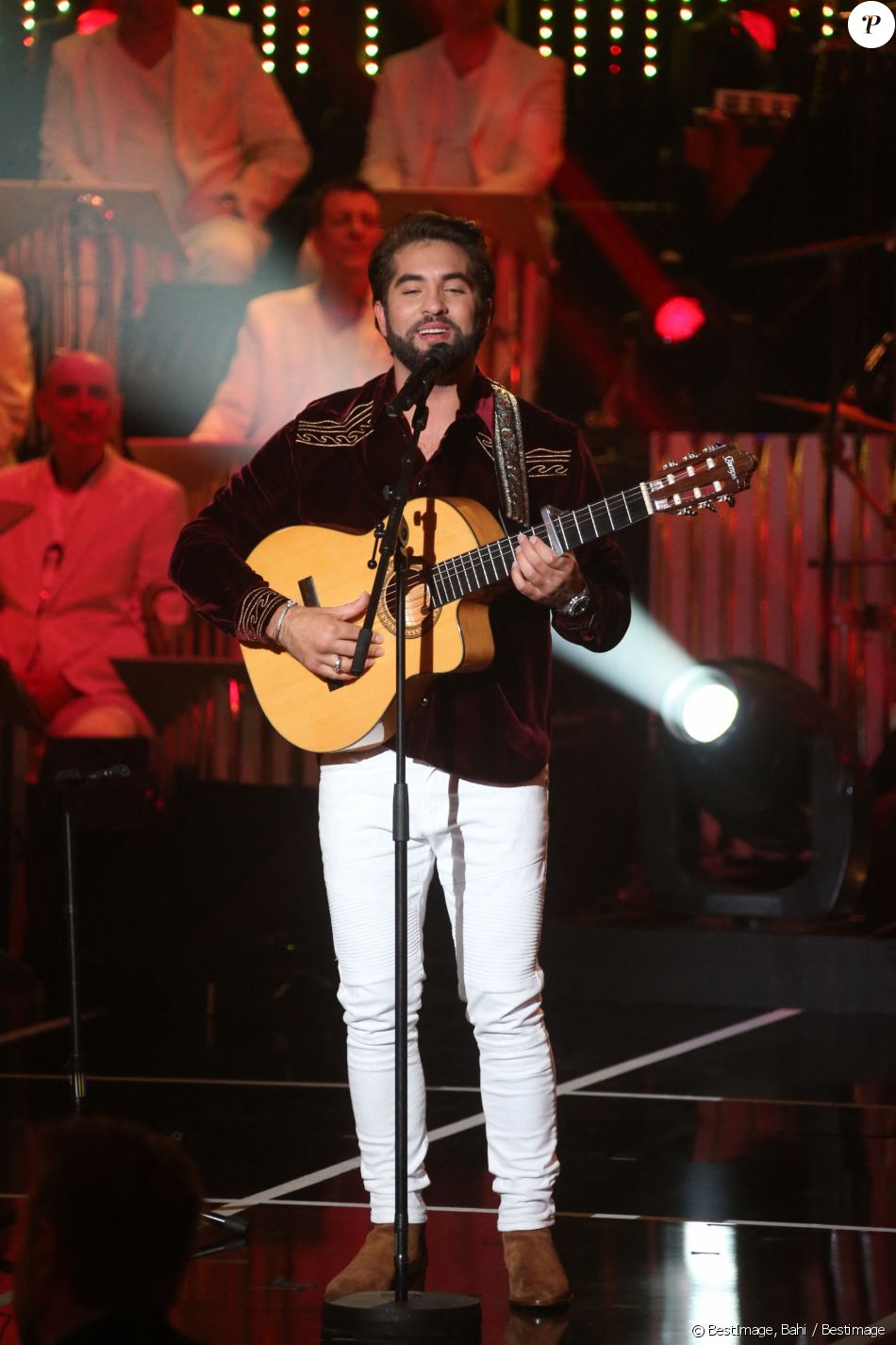 Kendji Girac - Enregistrement de l'émission "Les Années Bonheur", diffusée sur France 2 le 6 octobre. Le 20 septembre 2018 © Bahi / Bestimage
