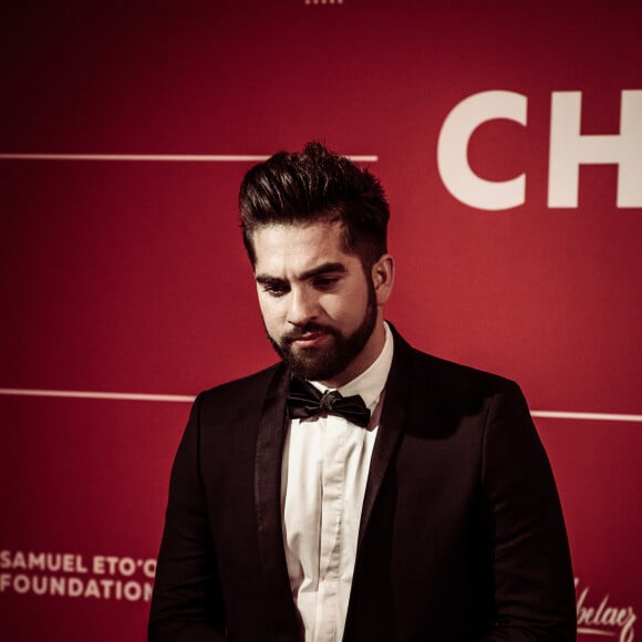 Kendji Girac - Dîner de charité pour la fondation Samuel Eto'o au Petit Palais à Paris, France, le 5 avril 2018. © Tiziano da Silva/Bestimage 