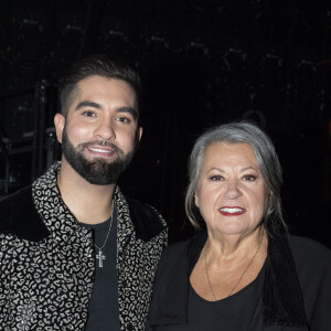 Kendji Girac et Ginette Reno - Backstage de l'enregistrement de l'émission "La Chanson secrète 4", qui sera diffusée le 4 janvier 2020 sur TF1, à Paris. Le 17 décembre 2019 © Gaffiot-Perusseau / Bestimage