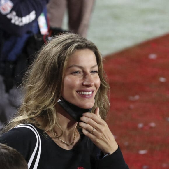 Gisele Bundchen est venue soutenir son mari Tom Brady au Superbowl à Tampa le 7 février 2021. © Dirk Shadd/Tampa Bay Times via ZUMA Wire / Bestimage