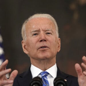 Le président Joe Biden donne une conférence de presse à propos de la situation économique des Etats Unis depuis la Maison Blanche à Washington le 19 juillet 2021.