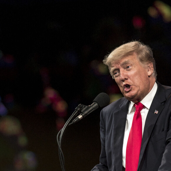 L'ancien président des Etats-Unis, Donald Trump lors de la conférence CPAC (Conservative Political Action Conference) des conservateurs américains à l'hôtel Hilton Anatole à Dallas, Texas, Etats-Unis, le 11 juillet 2021. © Brian Cahn/Zuma Press/Bestimage