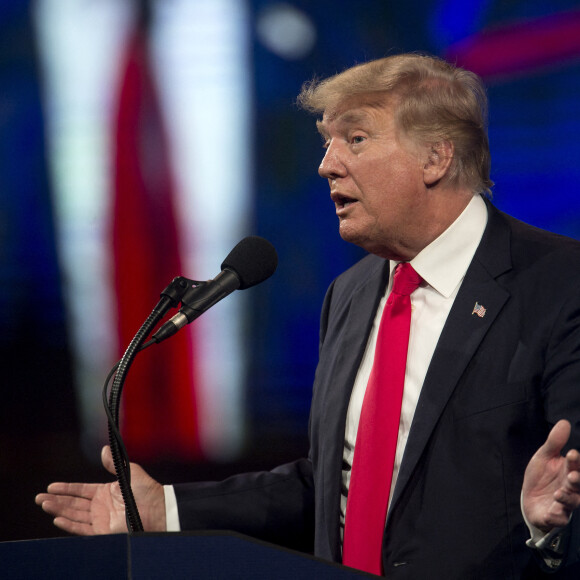 L'ancien président des Etats-Unis, Donald Trump lors de la conférence CPAC (Conservative Political Action Conference) des conservateurs américains à l'hôtel Hilton Anatole à Dallas, Texas, Etats-Unis, le 11 juillet 2021. © Brian Cahn/Zuma Press/Bestimage