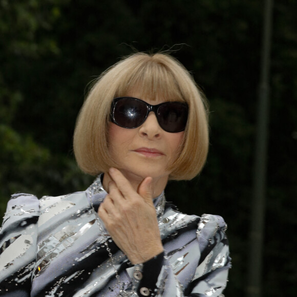 Anna Wintour à la fondation Louis Vuitton à Paris, France, le 5 juillet 2021. Clovis-Veeren/Bestimage 