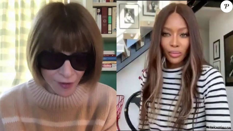 Anna Wintour dans la nouvelle vidéo de Naomi Campbell sur YouTube.