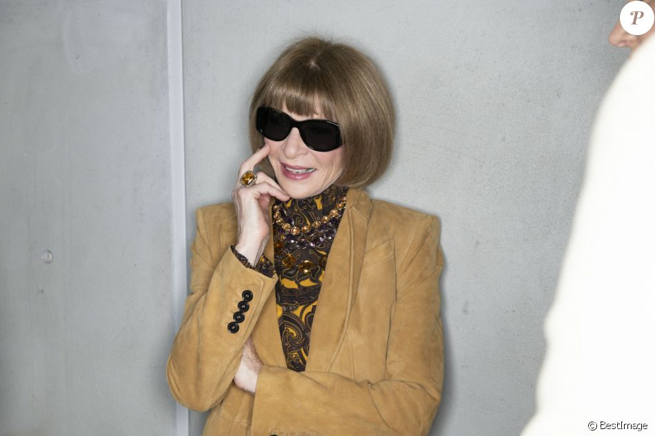 Anna Wintour au défilé de mode PAP automne-hiver "S by Serena" à New York.