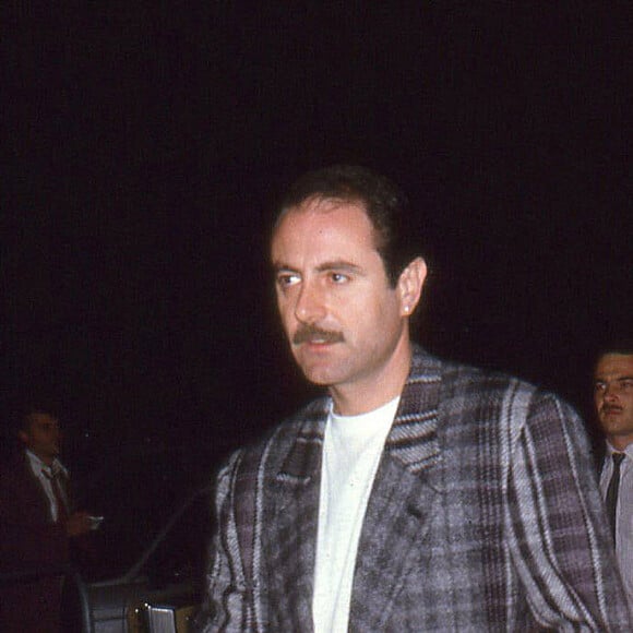 Michel Delpech et sa femme Geneviève arrivent au Zenith de Paris en juin 1984.