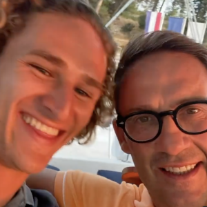 Julien Courbet avec Mathis, le petit ami de sa fille Lola sur Instagram