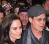 Brad Pitt et sa femme Angelina Jolie arrivent à la première du film "By The Sea" à New York le 3 novembre 2015.