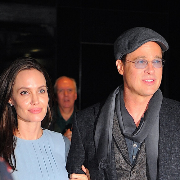 Angelina Jolie et son mari Brad Pitt à la première du film 'By The Sea' réalisé par Angelina à New York, le 3 novembre 2015 © CPA/Bestimage