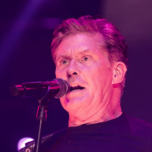 David Hasselhoff en concert à Hambourg en Allemagne, le 20 octobre 2019.