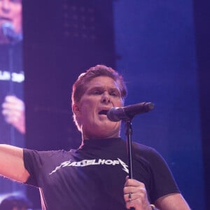 David Hasselhoff en concert à Hambourg en Allemagne, le 20 octobre 2019.