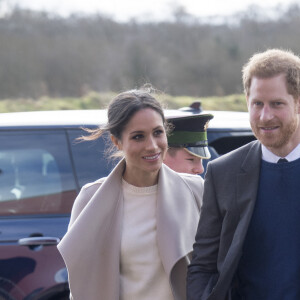 Le prince Harry et Meghan Markle visitent le centre Eikon à Belfast le 23 mars 2018.  23 March 2018.