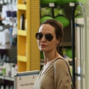 Angelina Jolie est allée faire des courses dans une animalerie avec sa fille Vivienne à Los Angeles, le 28 juillet 2019.