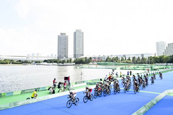 Triathlon Hommes dans la Marina de Tokyo - Jeux Olympiques de Tokyo 2020, le 26 juillet 2021. 