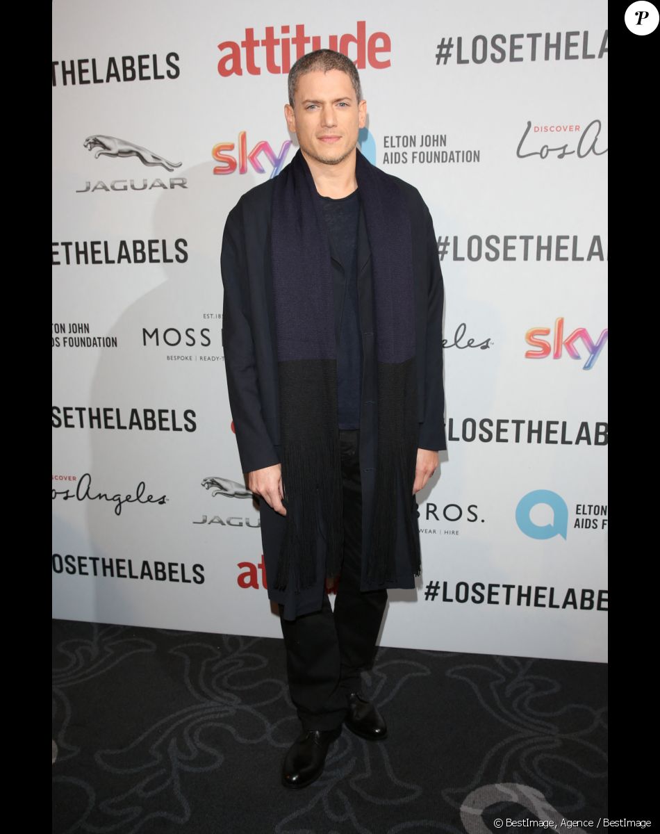 Wentworth Miller à la soirée Attitude Awards 2016 à Londres, le 9 octobre 2016.