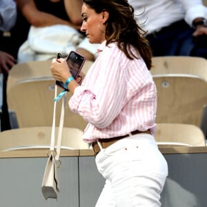 Rachel Legrain-Trapani - People dans les tribunes des Internationaux de France de Tennis de Roland Garros à Paris. Le 9 juin 2021 © Dominique Jacovides / Bestimage