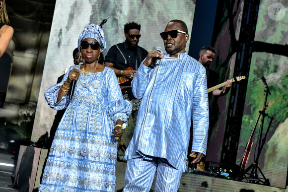 Exclusif - Sur scène le duo Amadou et Mariam - "Africa , le Grand Concert" diffusé le 29 juillet sur France 2. © Jean-René Santini / Bestimage
