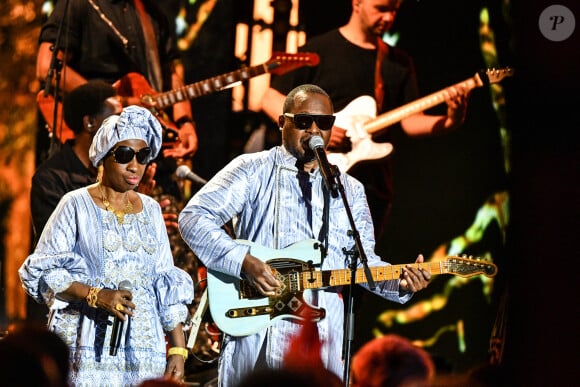 Exclusif - Sur scène le duo Amadou et Mariam - "Africa , le Grand Concert" diffusé le 29 juillet sur France 2 . © Jean-René Santini / Bestimage