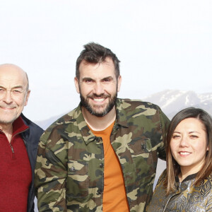 Thierry Heckendorn, Patrick Paroux ,Candiie, Laurent Ournac, Patrick Guérineau de Camping Paradis - Photocall lors du 22ème Festival des créations télévisuelles de Luchon. Le 8 février 2020 © Christophe Aubert via Bestimage