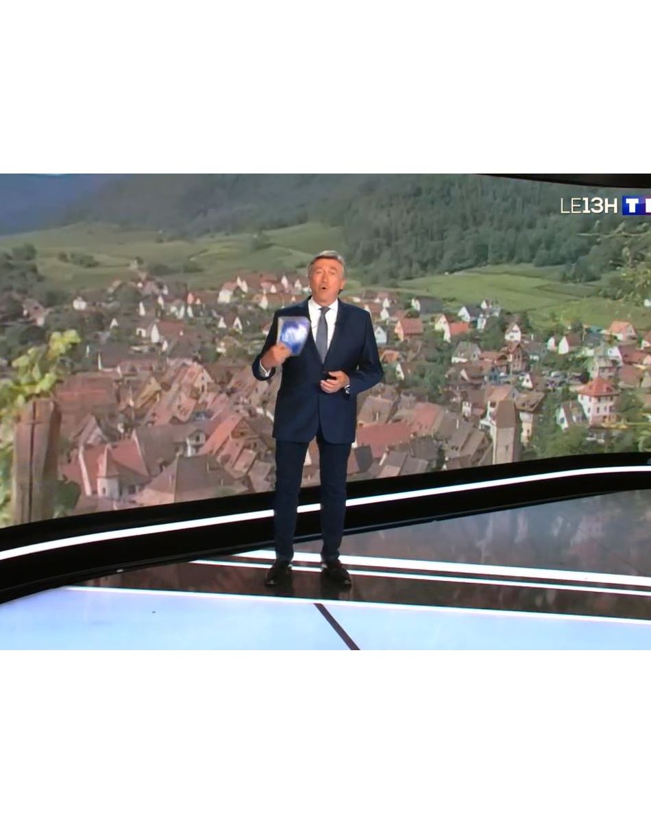 Jacques Legros au bord des larmes lors d'un bel hommage dans le JT de 13 heures de TF1, le 30 juillet 2021