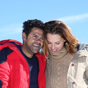 Jamel Debbouze et sa femme Mélissa Theuriau au 20ème festival du film de comédie de l'Alpe d'Huez le 20 janvier 2017. © Dominique Jacovides / Bestimage