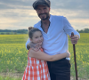 David Beckham et sa fille Harper. Mai 2020.