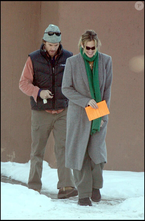 Julia Roberts et son mari Daniel Moder à Taos en décembre 2006.