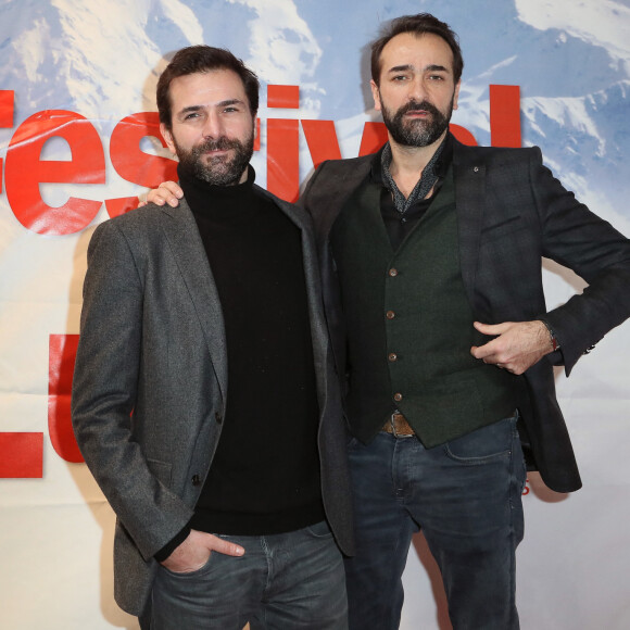 Les acteurs et frères Michaël et Grégory Fitoussi - 19e Festival des créations télévisuelles de Luchon le 4 février 2017. © Patrick Bernard / Bestimage