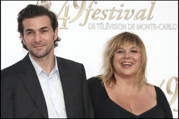 Gregory Fitoussi et Michèle Bernier - Soirée d'ouverture du 49e Festival de télévision de Monte-Carlo. Le 7 juin 2009.