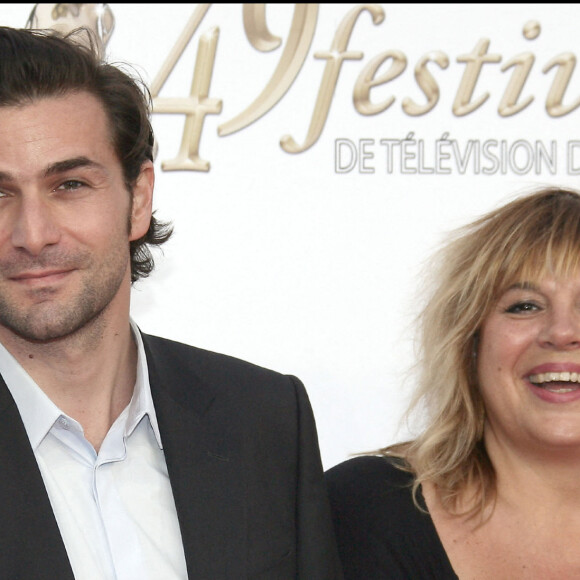 Gregory Fitoussi et Michèle Bernier - Soirée d'ouverture du 49e Festival de télévision de Monte-Carlo. Le 7 juin 2009.
