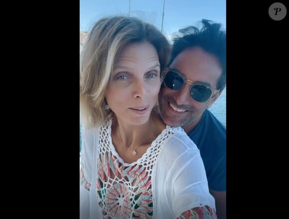 Sylvie Tellier dévoile de rares images de son mari Laurent en story Instagram, le 2 août 2021