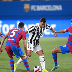 Cristiano Ronaldo lors du match de football de gala pour le Trophée Joan Gamper entre le FC Barcelone et la Juventus Turin, au stade Johan Cruyff. Barcelone, le 8 août 2021. © Image sport / Panoramic / Bestimage