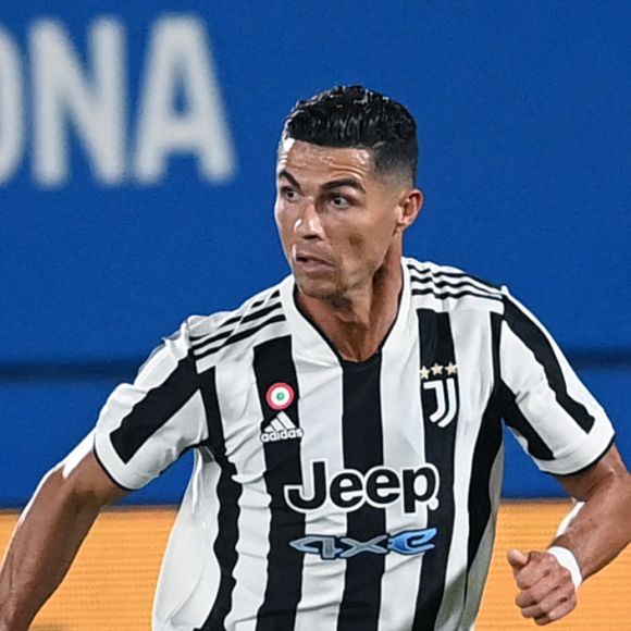Cristiano Ronaldo lors du match de football de gala pour le Trophée Joan Gamper entre le FC Barcelone et la Juventus Turin, au stade Johan Cruyff. Barcelone, le 8 août 2021. © Image sport / Panoramic / Bestimage