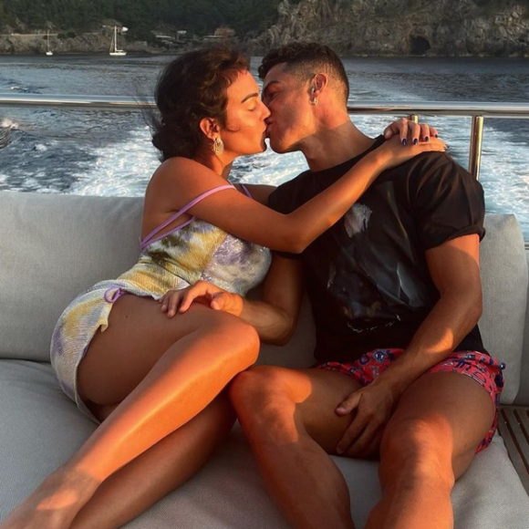 Cristiano Ronaldo et Georgina Rodriguez en vacances. Juillet 2021.