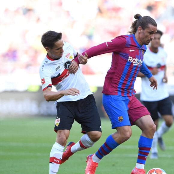 Antoine Griezmann lors du match amical FC Barcelone - VfB Stuttgart, le 31 juillet 2021.