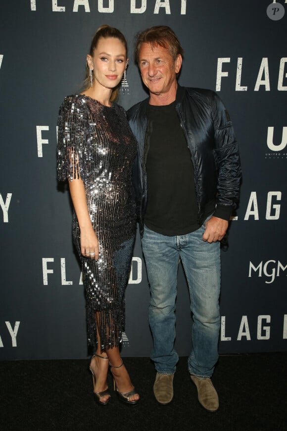 Sean Penn et sa fille Dylan Penn à la projection du film "Flag Day" à Los Angeles, le 11 août 2021.