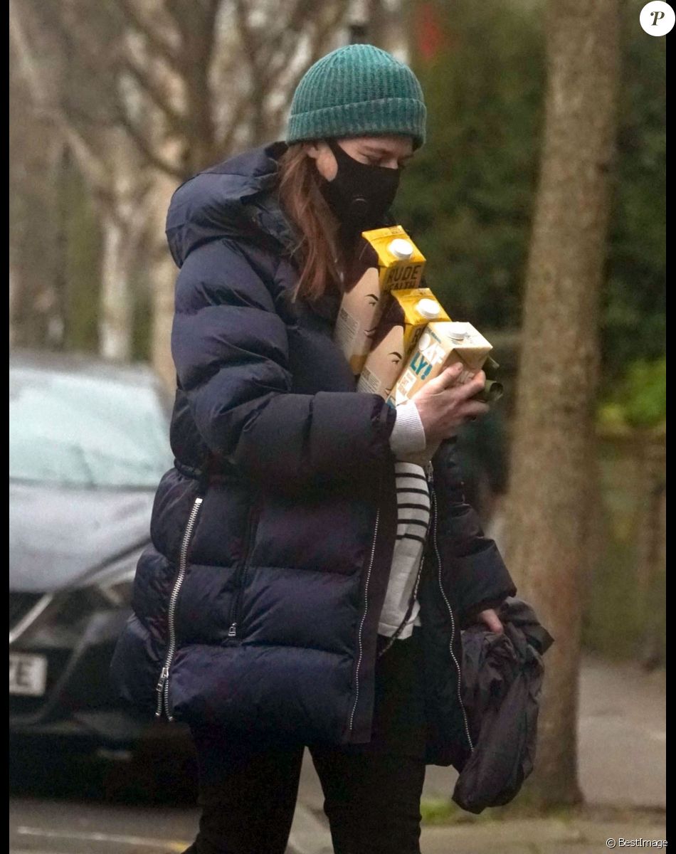 Rose Leslie, enceinte, à Londres le 4 janvier 2021