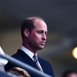 Le prince William, duc de Cambridge, et Catherine (Kate) Middleton, duchesse de Cambridge, dans les tribunes lors de la finale de l'Euro2020 à Londres, le 11 juillet 2021. 