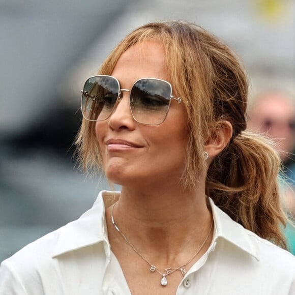 Jennifer Lopez poursuit ses vacances sans Ben Affleck à Portofino, le 31 juillet 2021.