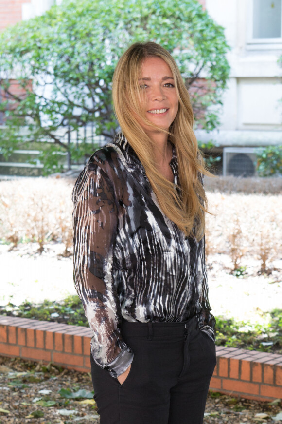 Hélène Rolles (TMC) lors du tournage coulisses des spots TV du Pasteurdon à l'Institut Pasteur à Paris, le 17 juin 2016. © Joséphine Royer/Bestimage 