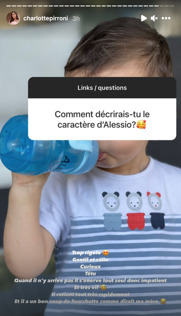 Charlotte Pirroni, la compagne de Florian Thauvin, révèle sur Instagram le caractère de son fils Alessio.